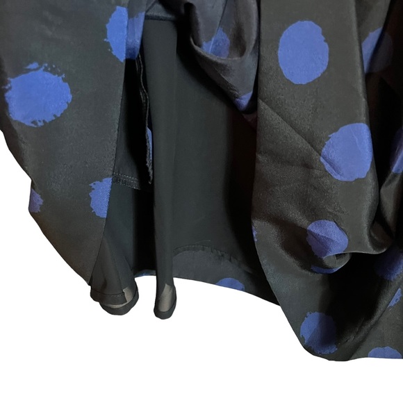 Anthropologie Corey lynn Calter navy and black polka dot dress - Picture 6 of 9